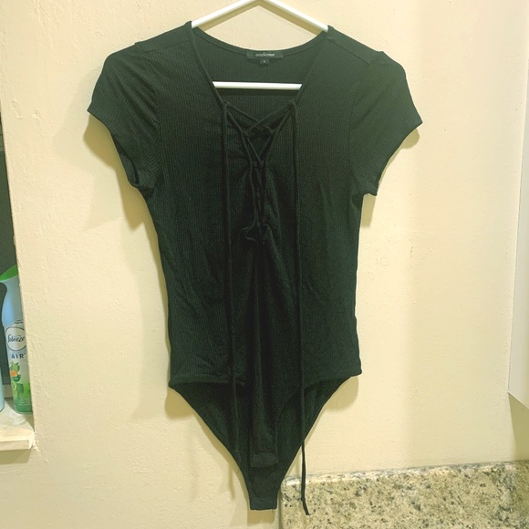 Forever 21 Tops - Forever 21 Lace Up Body Suit